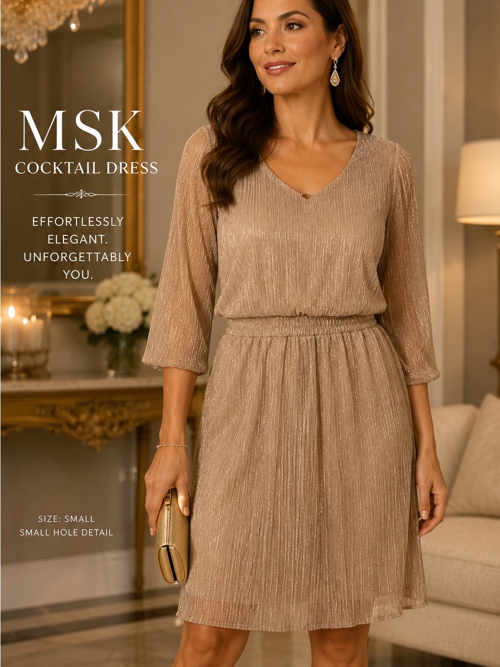 MSK COCKTAIL DRESS SIZE MEDIUM